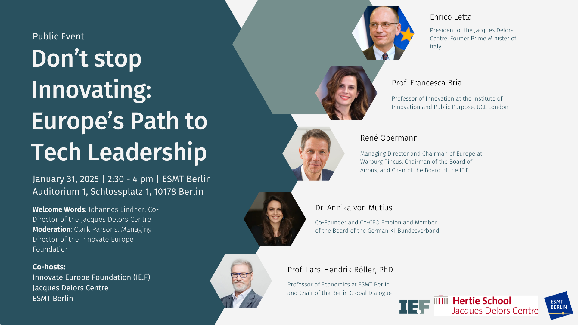 Event Announcement - Don't stop innovating: Europe&rsquo;s path to tech leadership