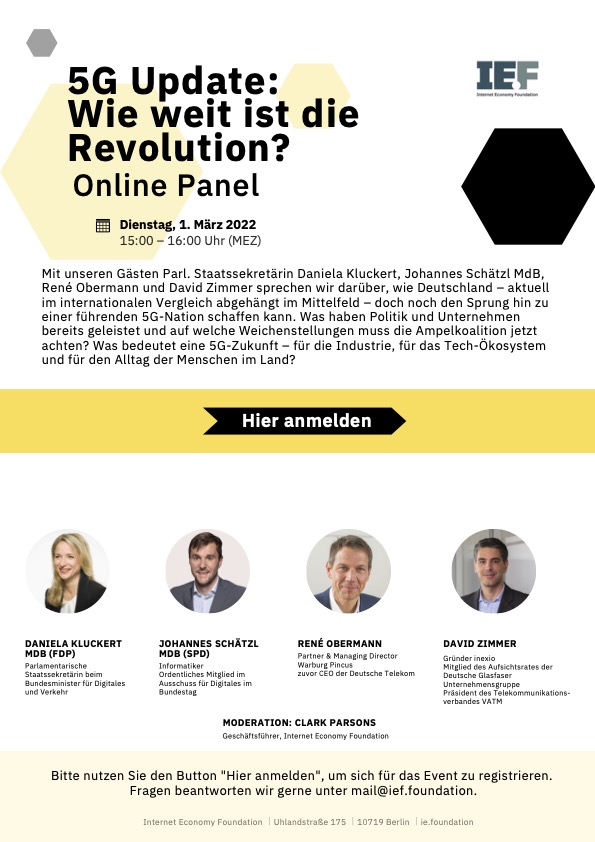 5G Update &ndash; Virtuelle Veranstaltung (Ank&uuml;ndigung)