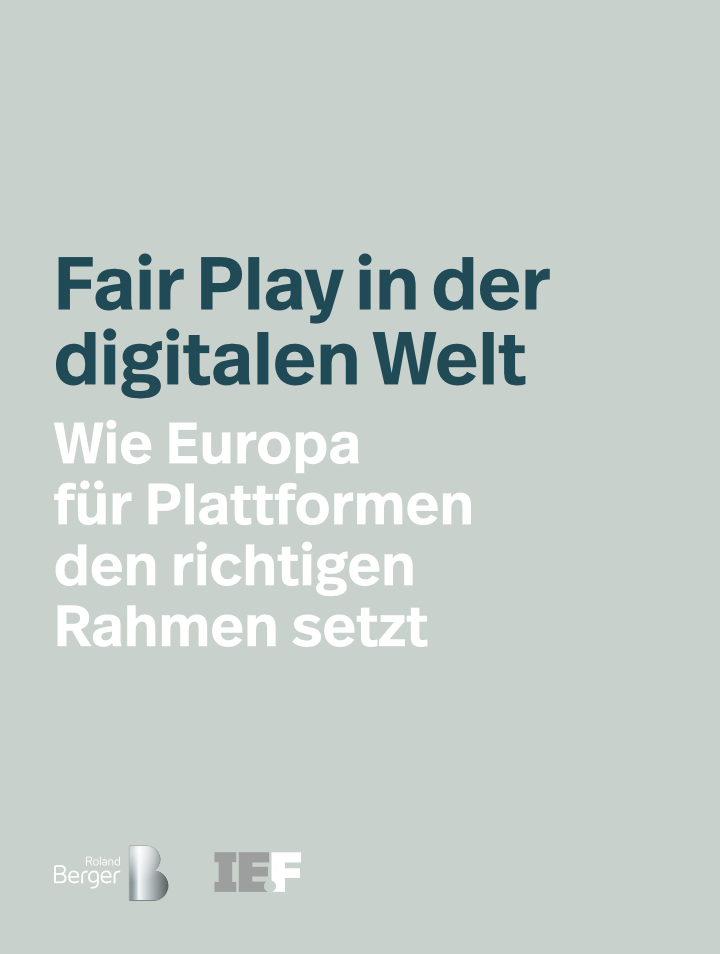New Study by the IE.F and Roland Berger: Fair Play in the digital arena